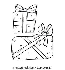 Hand drawn Christmas isolated element for coloring pages, prints, posters, cards, sublimation, paper craft, etc. EPS 10