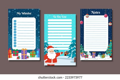 Hand Drawn Christmas Journal Template