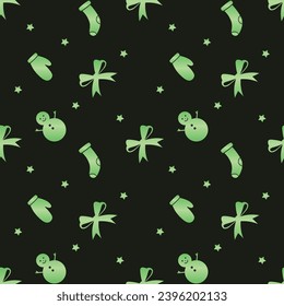 Hand drawn christmas pattern design background. Vector illustration.