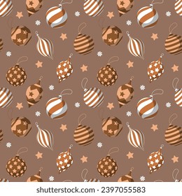 Hand drawn christmas pattern design background. Vector illustration.