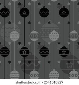 Fondo de diseño de patrón de Navidad dibujado a mano. Ilustración vectorial.