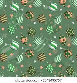 Hand drawn christmas pattern design background. Vector illustration.