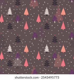 Fondo de diseño de patrón de Navidad dibujado a mano. Ilustración vectorial.