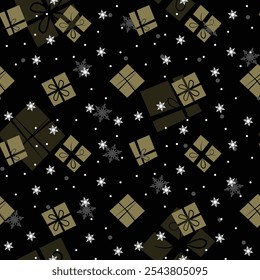 Fondo de diseño de patrón de Navidad dibujado a mano. Ilustración vectorial.