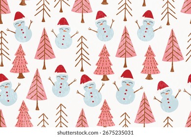 Patrones de Navidades dibujadas a mano para fondos de tela, cubiertas, envoltura, etc.