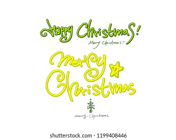 Hand drawn Christmas poster - vector