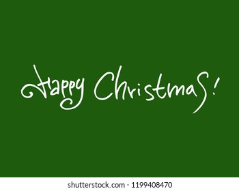 Hand drawn Christmas poster - vector