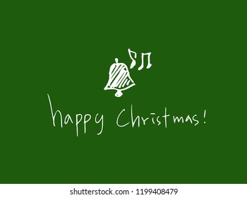 Hand drawn Christmas poster - vector