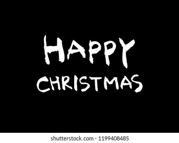 Hand drawn Christmas poster - vector