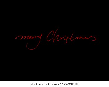 Hand drawn Christmas poster - vector