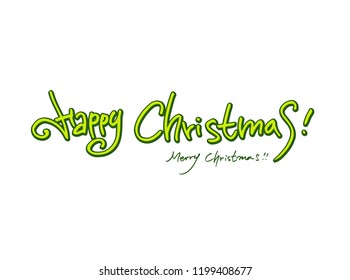 Hand drawn Christmas poster - vector