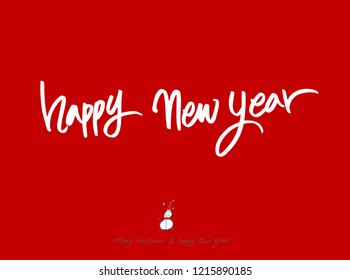 Hand drawn Christmas poster - vector