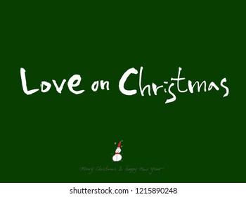 Hand drawn Christmas poster - vector