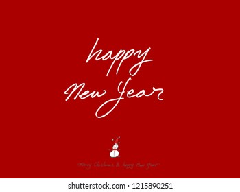 Hand drawn Christmas poster - vector