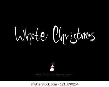 Hand drawn Christmas poster - vector
