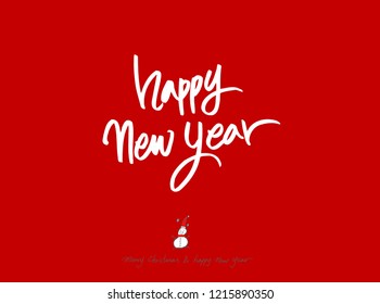 Hand drawn Christmas poster - vector