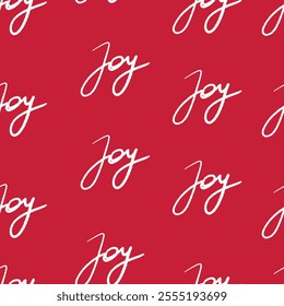 Hand drawn christmas seamless pattern. Calligraphy doodle for Christmas. Hand drawn lettering in simple style