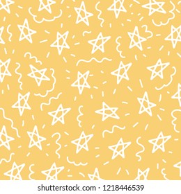 Hand Drawn Christmas stars pattern