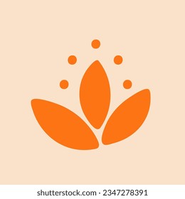 Hand drawn Christmas symbol element illustration. Abstract flower ornament vector icon. Holiday card, poster