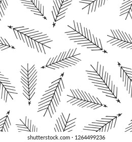 Hand drawn Christmas tree background.