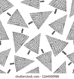 Hand drawn Christmas tree background.