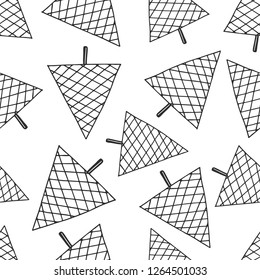 Hand drawn Christmas tree background.