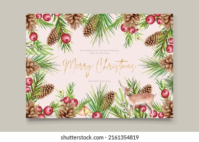 diseño de fondo de árbol de Navidad dibujado a mano