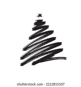 Hand drawn Christmas tree