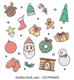 Hand Drawn Christmas Vector Icons