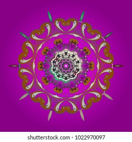 Hand Drawn Christmas Vector illustration. New Year Decorative Snowflakes Background. Winter Snow Flakes Doodles.