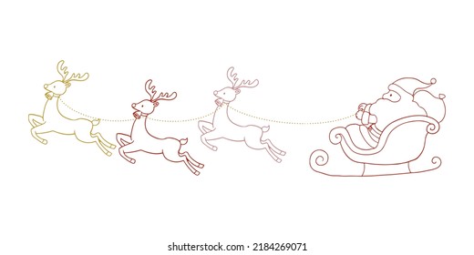 Hand drawn Christmas vector illustration