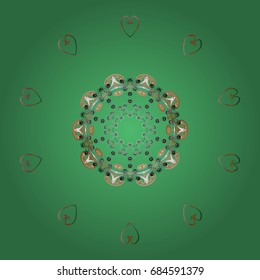 Hand Drawn Christmas Vector illustration. New Year Decorative Snowflakes Background. Winter Snow Flakes Doodles.