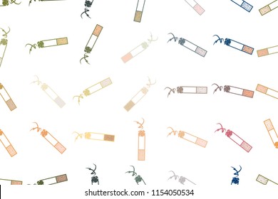 Hand drawn cigarette illustrations background, for graphic design, wallpapers or booklets. Vector artwork.
