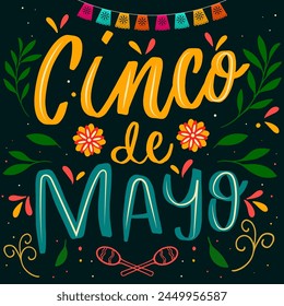 hand drawn cinco de mayo illustration design vector