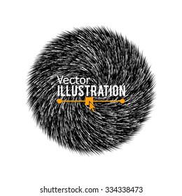 Hand Drawn Circle Banner. Vector Illustration.
