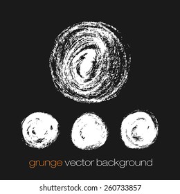 Hand drawn circle banners. Vector illustration.