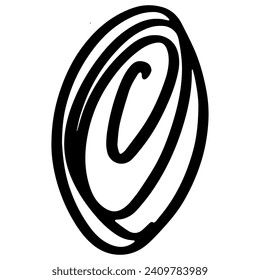 
Hand drawn circle, Doodle Oval