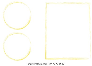  Handgezeichnete Kreis-Hervorhebungslinien-Skizzensatz. Vektorgrafik-Marker-Kreislinien, Doodle-Rundkreise für das Gestaltungselement für Nachrichtennotizzeichen. Skizze der Bleistift- oder Kugelschreiberblase
