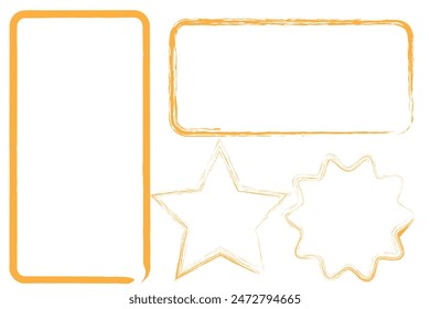  Conjunto de esbozo de línea de resaltador de círculo dibujado a mano. Marcador de Vector líneas circulares, círculos redondos doodle para el elemento de diseño de marca de nota de mensaje. Esbozo de burbuja de lápiz o pluma