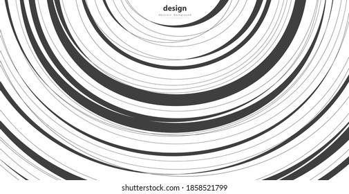 Hand drawn circle line sketch. Vector circular scribble doodle round circles. Abstract pattern wave simple seamless background. Eps 10 vector illustration