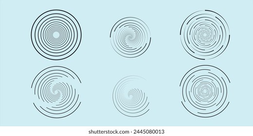Handgezeichnete Kreis-Linien-Skizze-Set. Vektorgrafik Kreisförmige Kritzel-Doodle-Rundkreise für das Nachrichtennotizzeichen-Designelement.