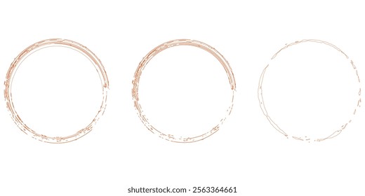 Hand drawn circle line sketch set. Scribble circle collection. Scribble round shape.