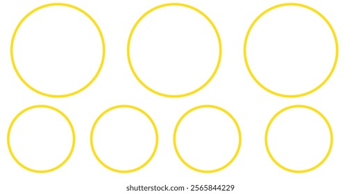 Hand drawn circle line sketch set. Vector circular scribble doodle round circles for message note mark design element. Pencil or pen graffiti bubble or ball draft illustration.