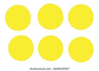 Conjunto de esboços desenhado à mão em linha circular. Imagem vetorial circular.