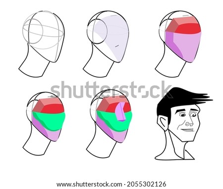 Hand drawn circle line sketch set for drawo face. Vector circular scribble doodle round circles for message note mark design element. Pencil or pen graffiti bubble or ball draft illustration.