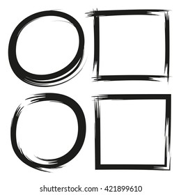 hand drawn circle rectangle highlighter