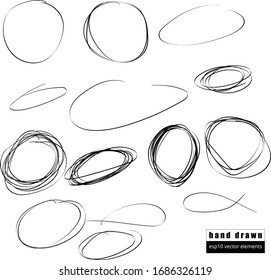 hand drawn circle and rings