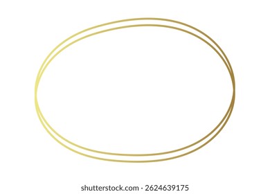 hand drawn circle and round icon on white background.