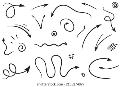 Hand drawn Circle Shape. Spiral Vector Illustration. Design elements. Abstract geometric shapes. Striped border frames for pictures
