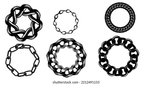 Hand drawn circle sketch frame. Elements for concept design. vector.